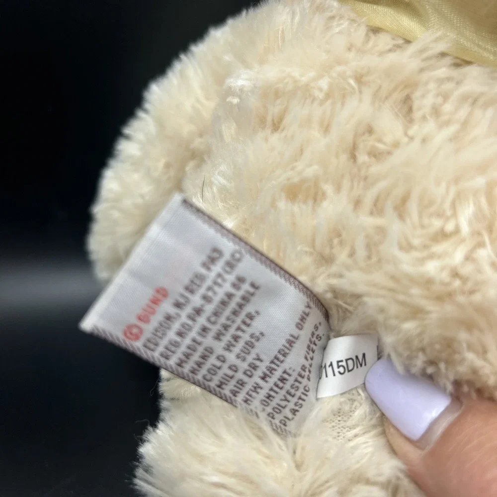 GUND Honey Teddy Bear Plush CORIN Lovey Stuffed Animal Toy EUC